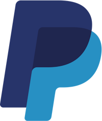 the paypal logo on a black background